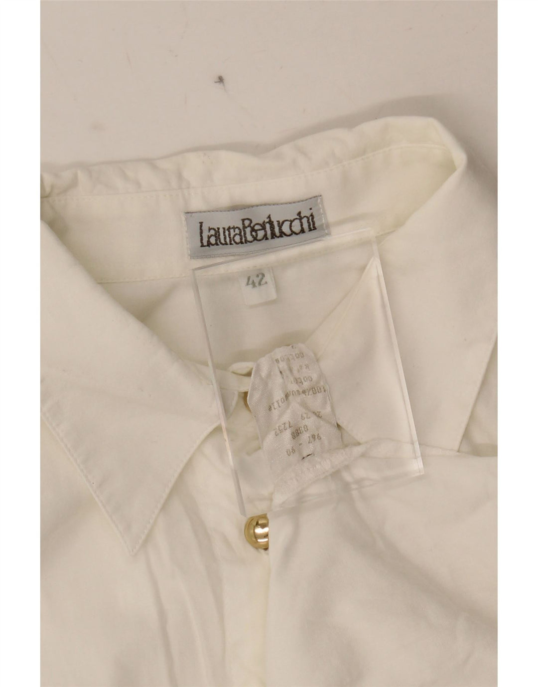 VINTAGE Womens Shirt EU 42 Large White Cotton Vintage Vintage and Second-Hand Vintage from Messina Hembry 