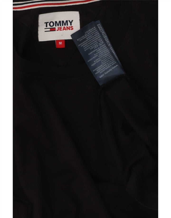 Мужская футболка Tommy Hilfiger из хлопка среднего размера, черная