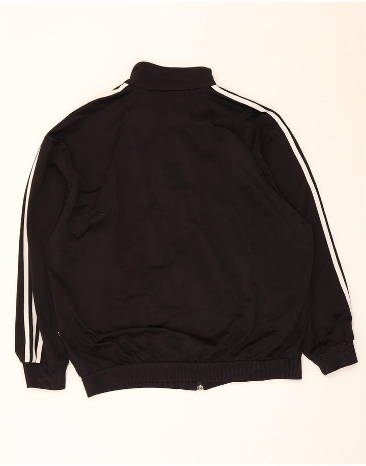 Мужская спортивная куртка Adidas UK 40/42, средний черный полиэстер