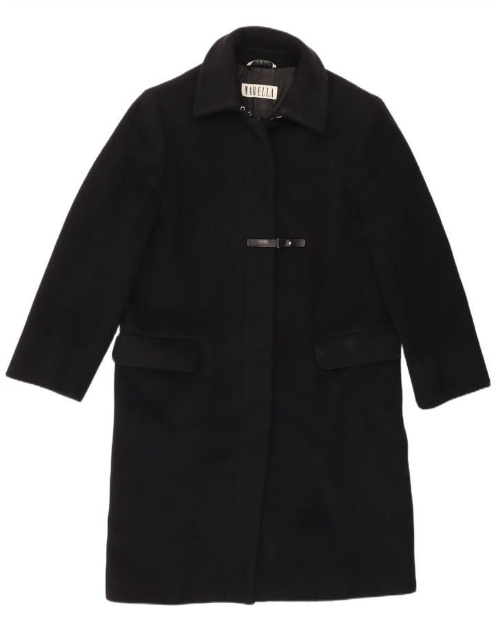 Женское пальто Marella UK 12, средний черный из натуральной шерсти