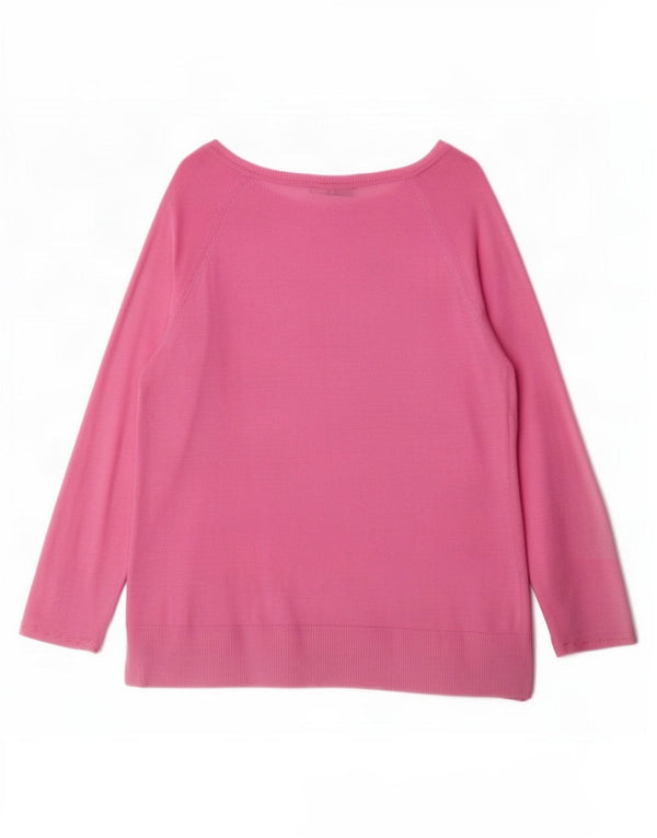 Женский топ Zara с рукавом 3/4 UK 14, средний розовый