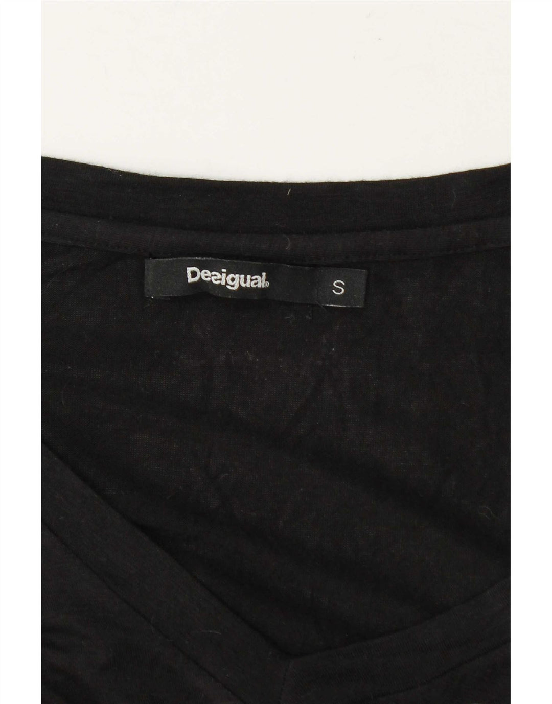 Женский топ Desigual с длинным рукавом UK 10, маленький черный с цветочным принтом
