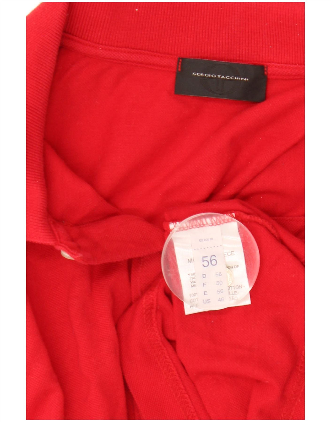 Мужская рубашка-поло Sergio Tacchini IT 56 2XL Красный хлопок