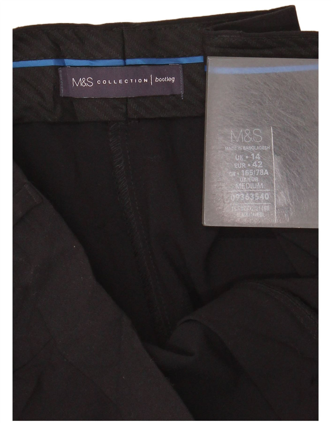Женские костюмные брюки Marks & Spencer Bootcut UK 14, большие W34 L30, черные
