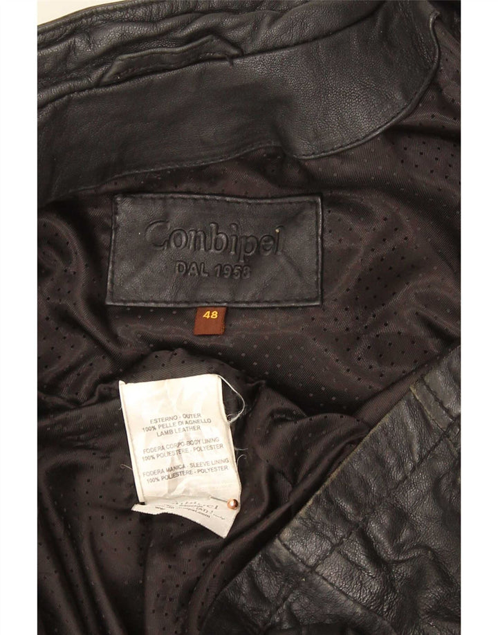 Женская кожаная куртка Conbipel IT 48 XL Черная