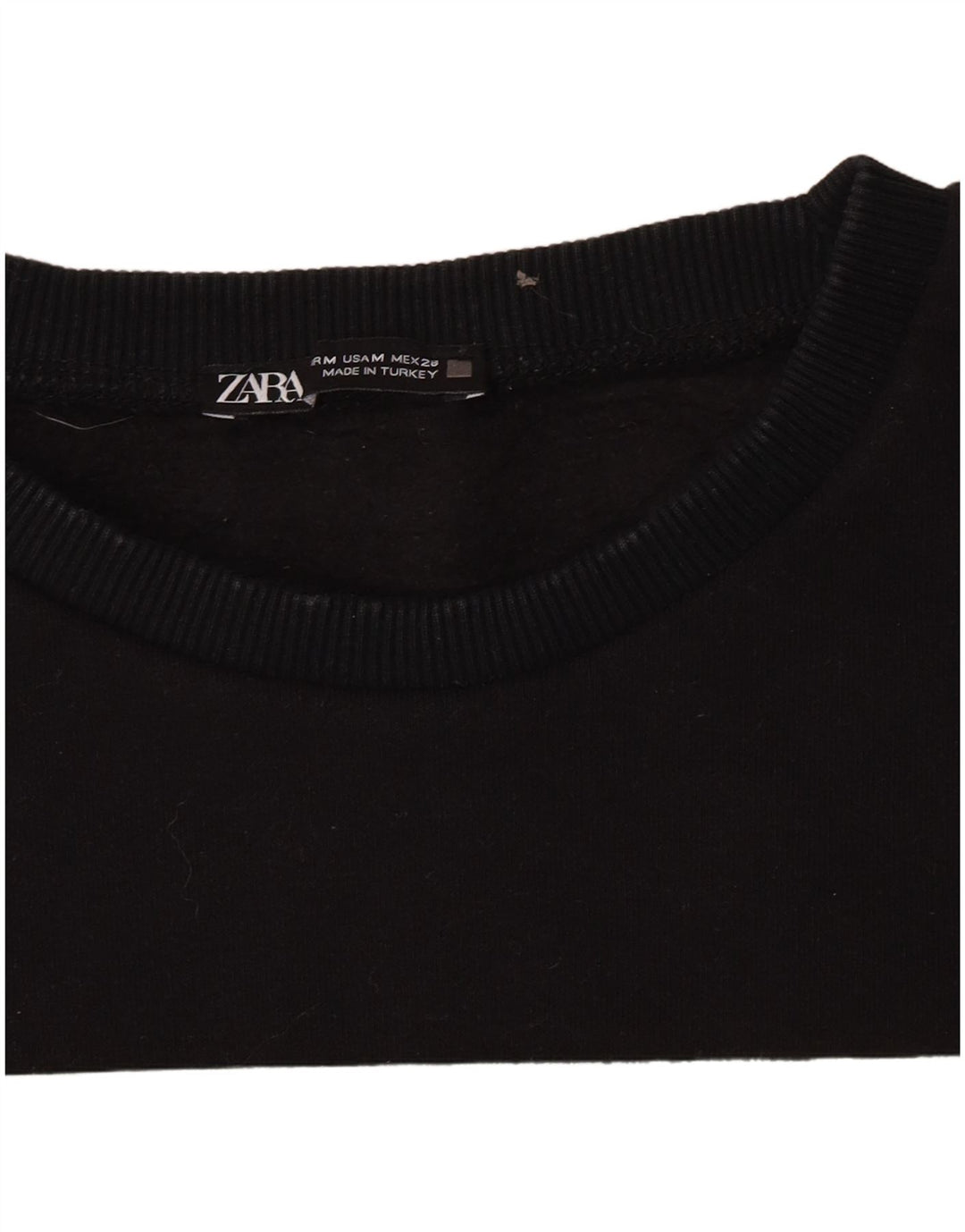 Женский свитер с рисунком Zara UK 14, средний черный