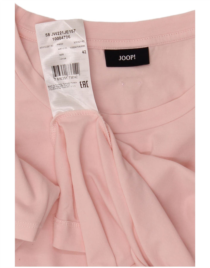JOOP Womens T-Shirt Top IT 42 Medium Pink Cotton