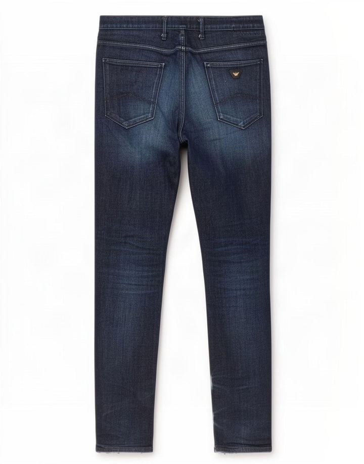 Мужские джинсы Armani Slim W38 L34 Темно-синие, хлопок