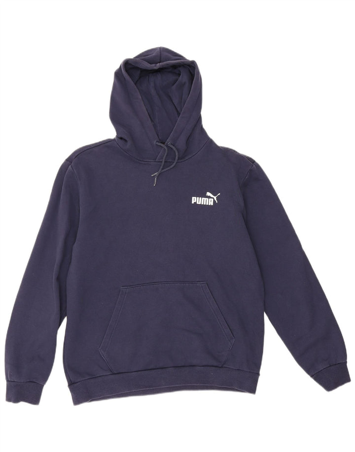 Мужской джемпер с капюшоном Puma, средний темно-синий, хлопок