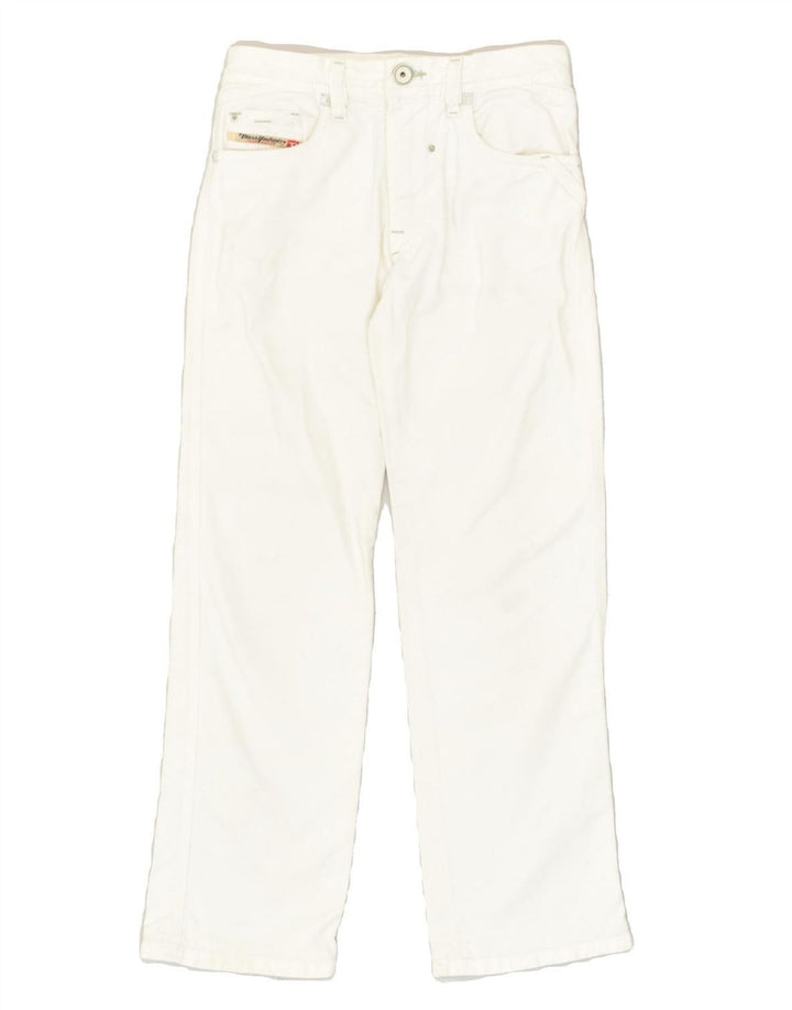 DIESEL Girls Straight Jeans 9-10 Years W24 L26  White Cotton | Vintage Diesel | Thrift | Second-Hand Diesel | Used Clothing | Messina Hembry 