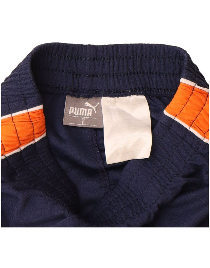 Женские спортивные шорты Puma US 6, средние темно-синие, полиэстер с цветными блоками
