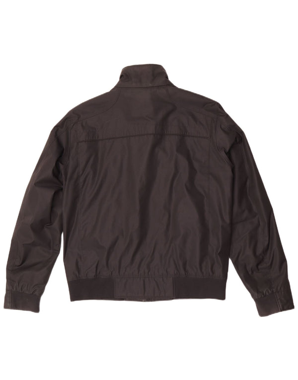 Hugo Boss Mens Bomber Jacket UK 38 Medium Black Polyester