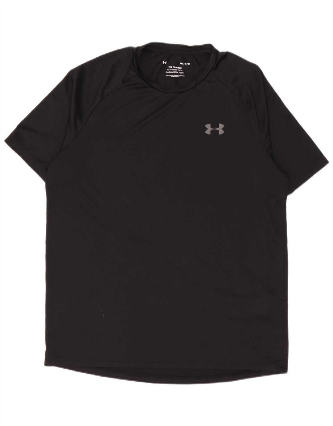 Мужская футболка Under Armour, верх среднего размера, черный полиэстер