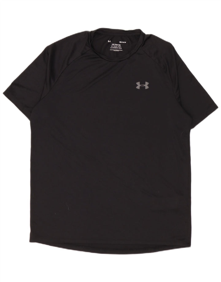 Мужская футболка Under Armour, верх среднего размера, черный полиэстер