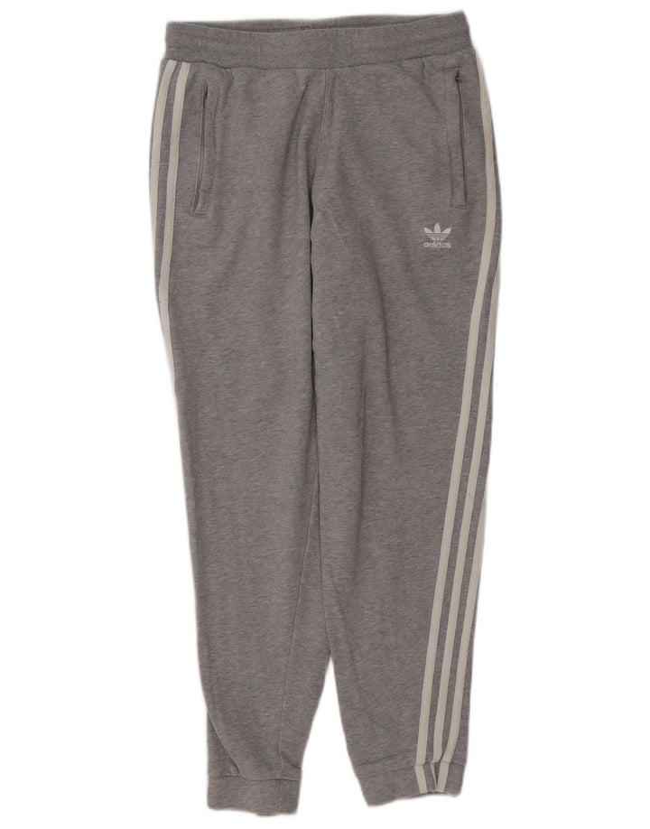 Мужские спортивные брюки ADIDAS, джоггеры, маленькие серые, хлопок