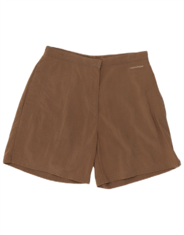 Женские походные шорты Reebok UK 12 Medium W28 Коричневые из полиамида