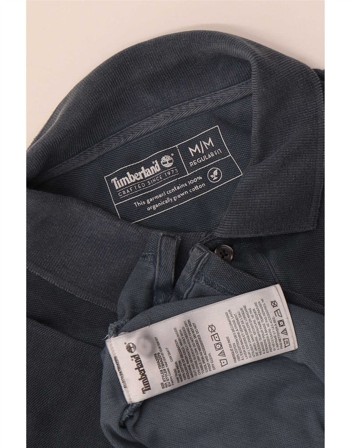 Мужская рубашка-поло стандартного кроя Timberland, темно-синяя, хлопковая