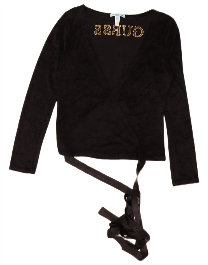 GUESS BY MARCIANO Женский кардиган с запахом и рисунком Top IT 42 Medium Black