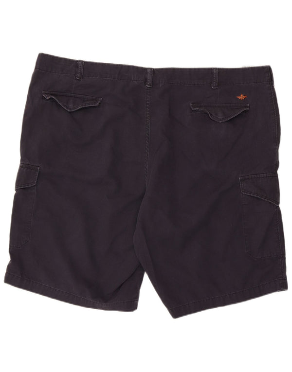 DOCKERS Mens Cargo Shorts W44 2XL  Navy Blue Cotton