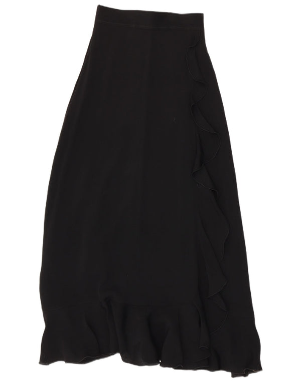 Винтажная женская юбка макси W23 2XS черная