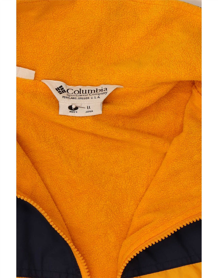 Мужская ветровка Columbia Jacket UK 40, большая желтая с цветными блоками