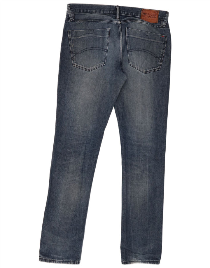 Мужские узкие джинсы Tommy Hilfiger W33 L34 темно-синие