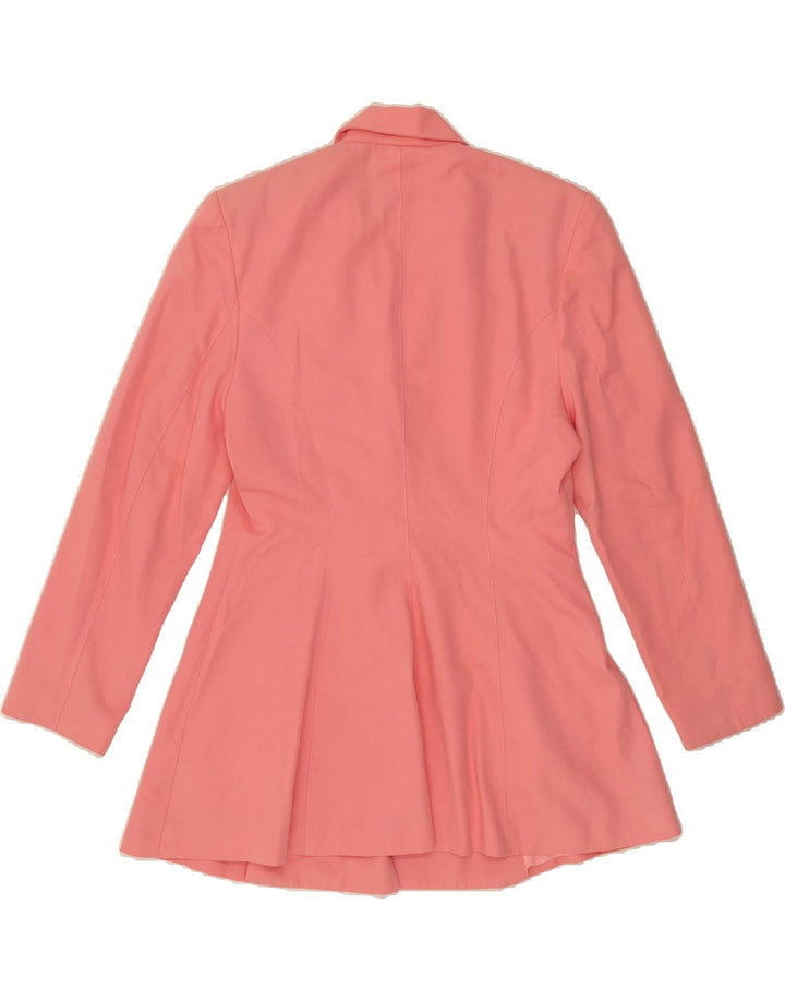 VINTAGE Womens 4 Button Blazer Jacket EU 38 Medium Pink Polyester Vintage Vintage and Second-Hand Vintage from Messina Hembry 