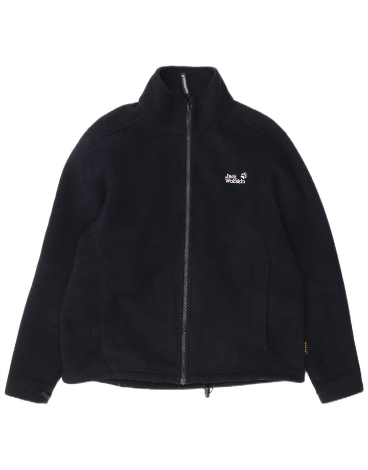 Мужская флисовая куртка Jack Wolfskin UK 40, большая темно-синяя, полиэстер