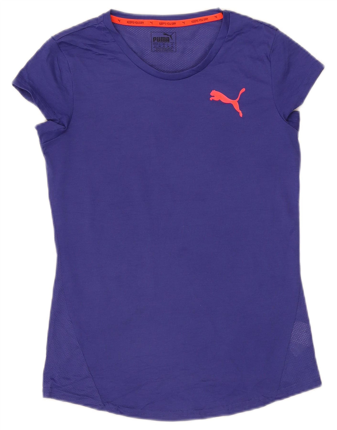 Женская футболка Puma Top UK 10, маленькая, фиолетовый, полиэстер