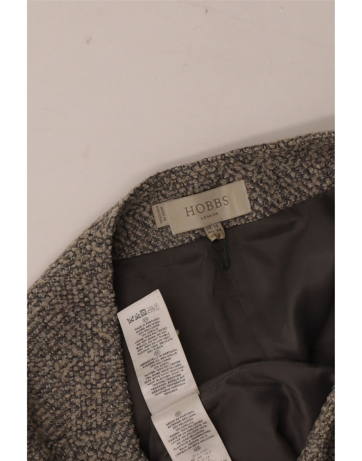 Женская юбка-карандаш HOBBS UK 10, маленькая W28, серая шерсть