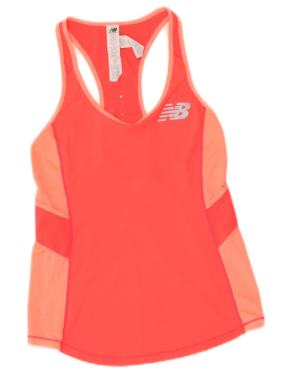 Женский жилет New Balance Top UK 4 XS, розовый полиэстер с цветными блоками