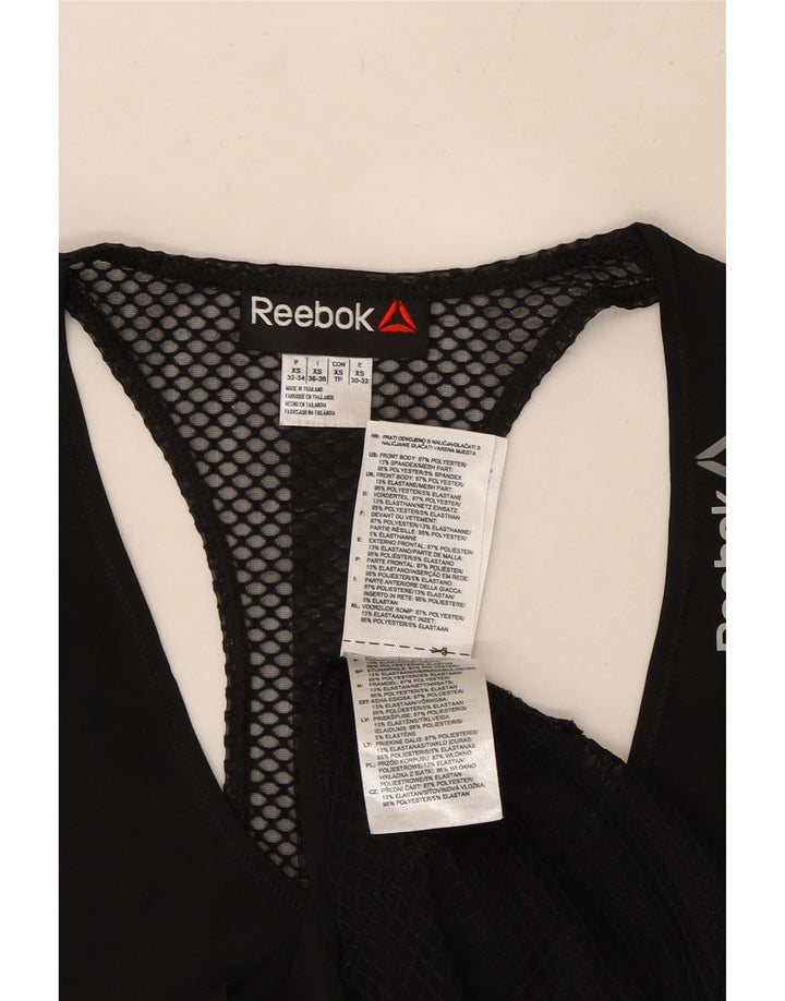 Женский жилет REEBOK UK 4 XS, черный полиэстер