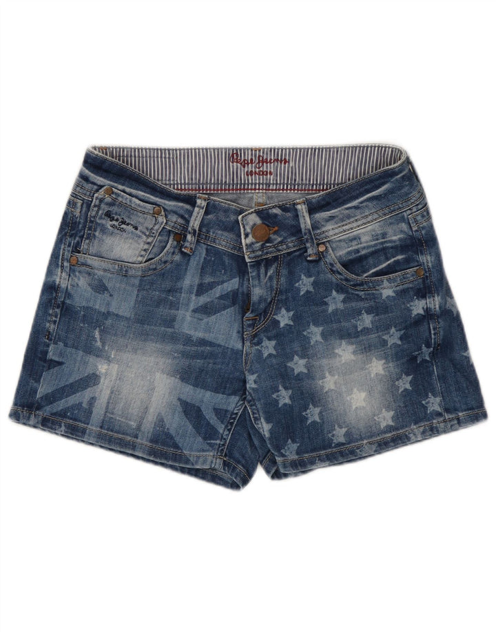 PEPE Jeans Женские джинсовые шорты с рисунком W27, маленькие синие, хлопок