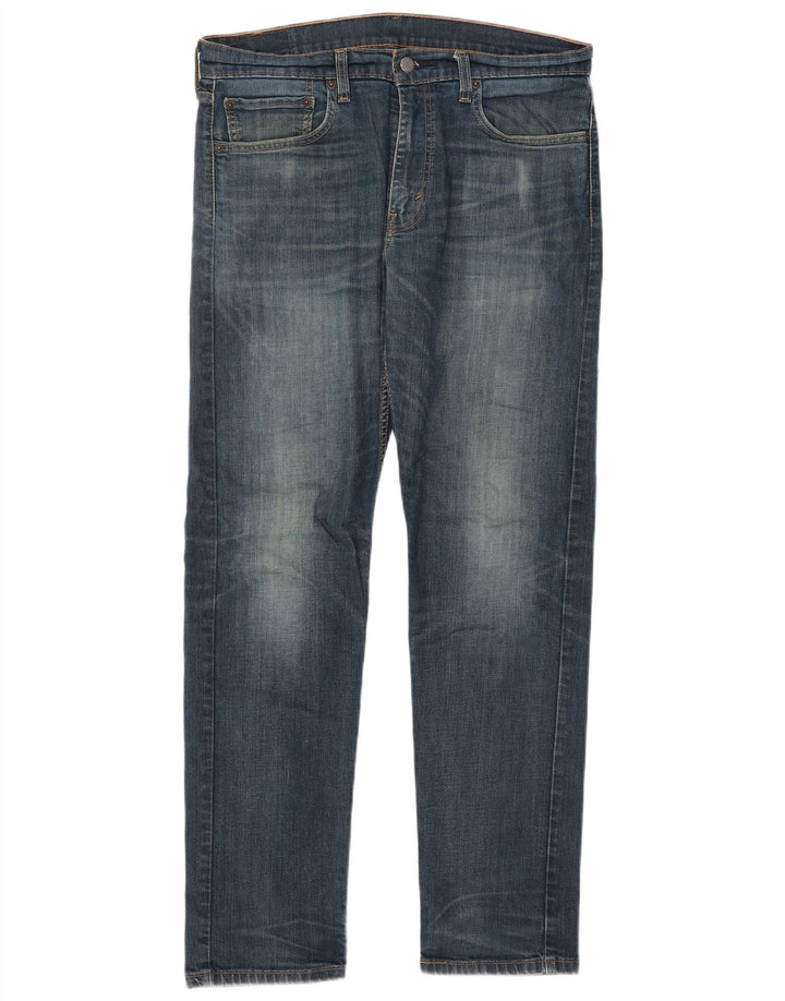 Levi's Mens 502 Tapered Jeans W34 L31 Blue Cotton