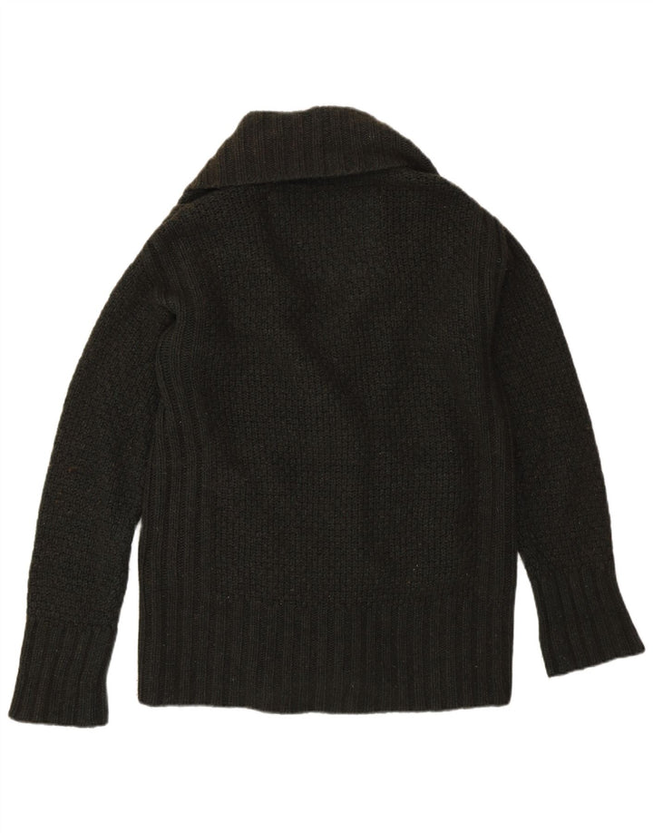 Женский кардиган Superdry UK 16, большой цвет хаки, овечья шерсть