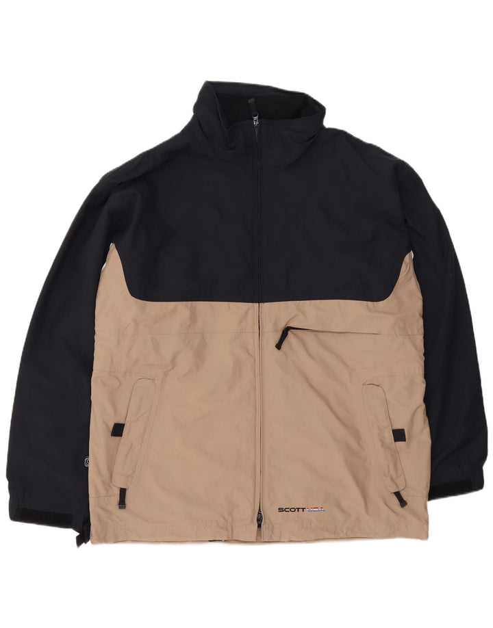 Мужская ветровка Scott UK 42 XL, черная с цветными блоками, полиамид