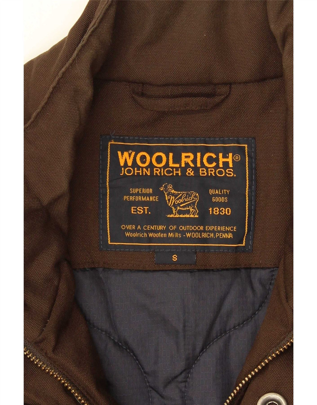 Мужская ветровка Woolrich в стиле милитари, Великобритания 36, маленький нейлон цвета хаки