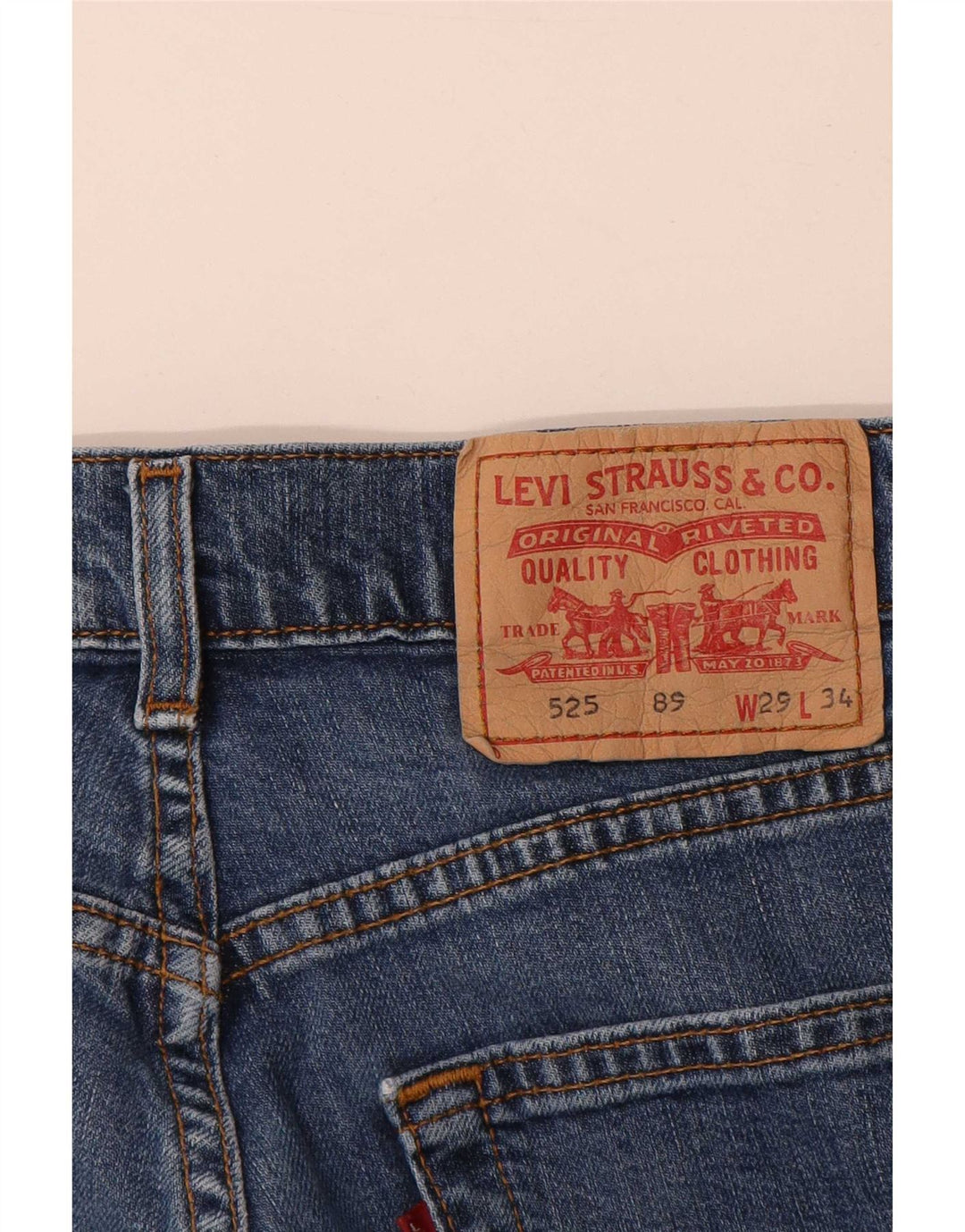 Женские джинсы Levi's 525 Bootcut W29 L30 синие, хлопок