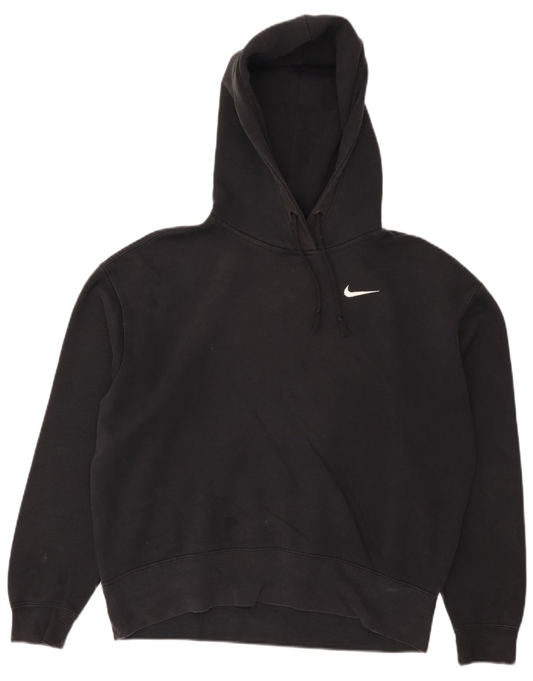 Женский джемпер с капюшоном Nike, маленький черный, хлопковый