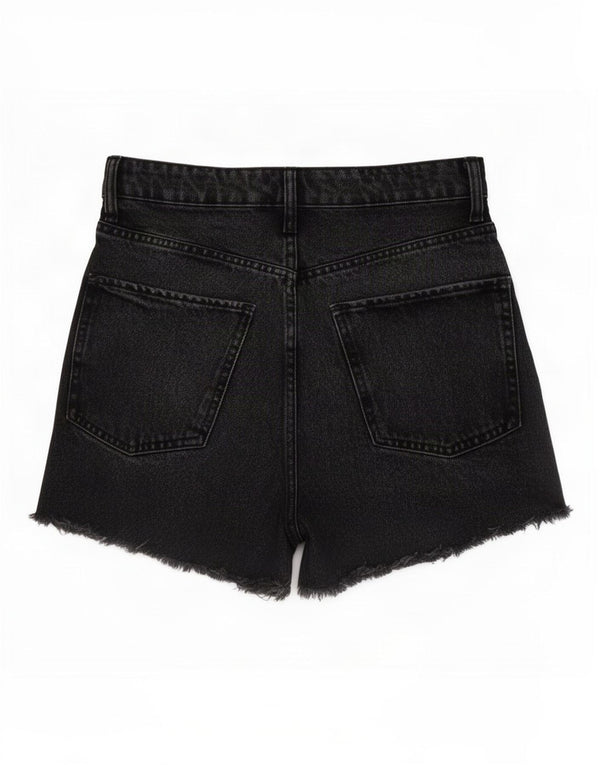 Женские джинсовые шорты Zara EU 34 2XS W24, черный хлопок