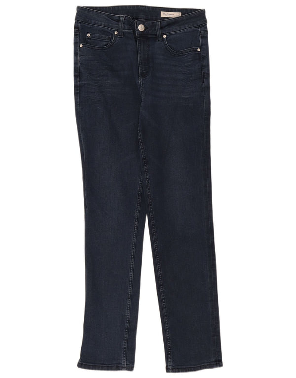 Marks & Spencer Womens Straight Jeans UK 12 Medium W30 L30 Navy Blue