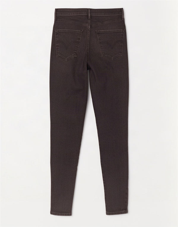 Женские джинсы суперскинни Levi's Mile High W29 L30, серый хлопок