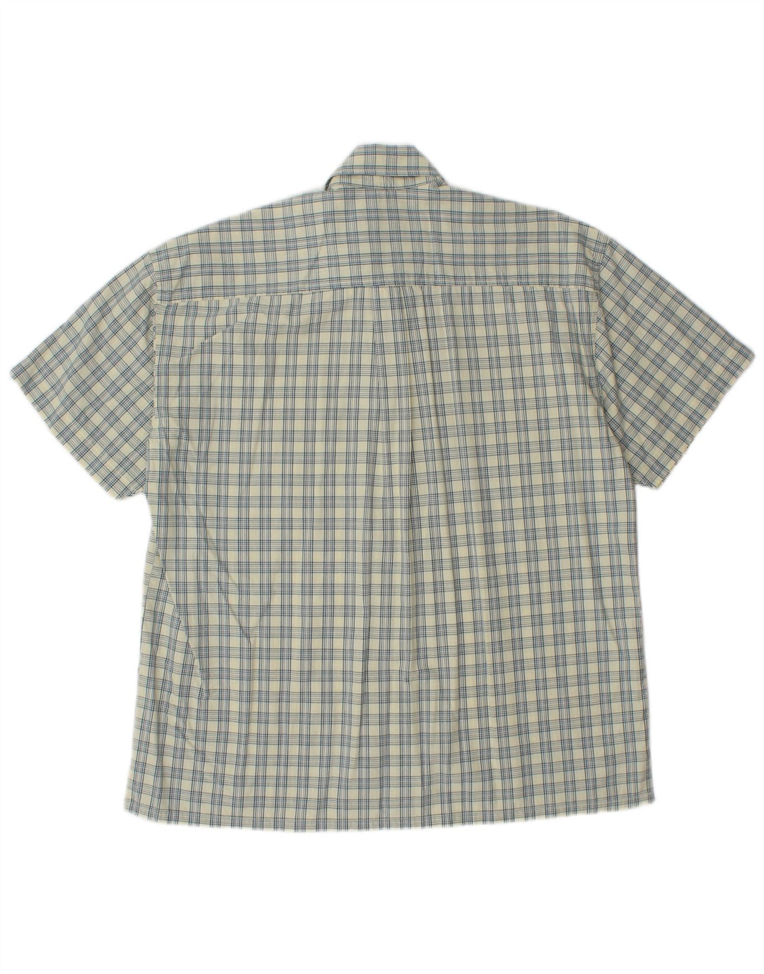 Мужская рубашка с коротким рукавом Dockers среднего желтого цвета в клетку