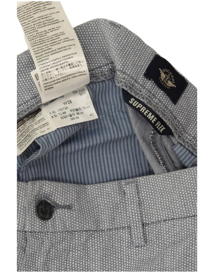 Мужские шорты чинос Dockers W28, хлопок среднего серого цвета в крапинку