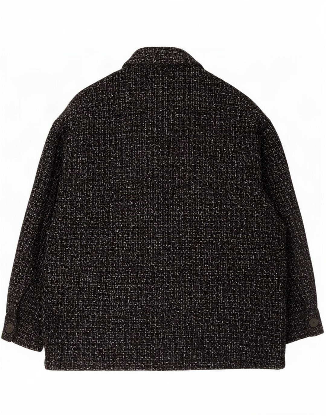 Женская оверсайз-куртка Zara UK 14, хлопковый средний черный в клетку