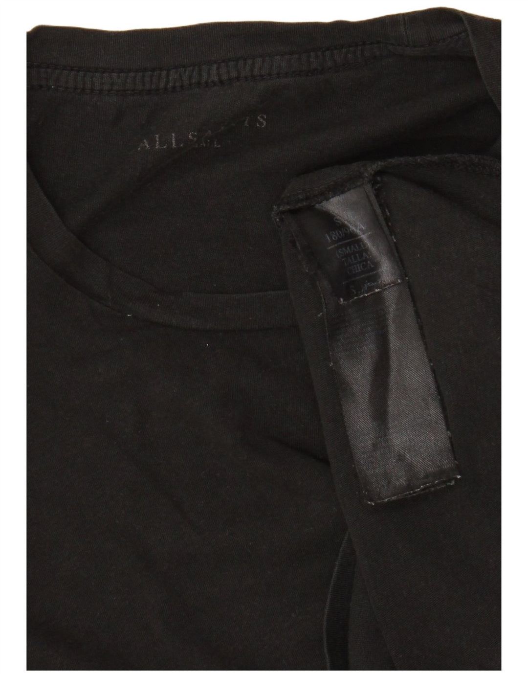 Мужская футболка ALL SAINTS, маленькая, черная, хлопковая