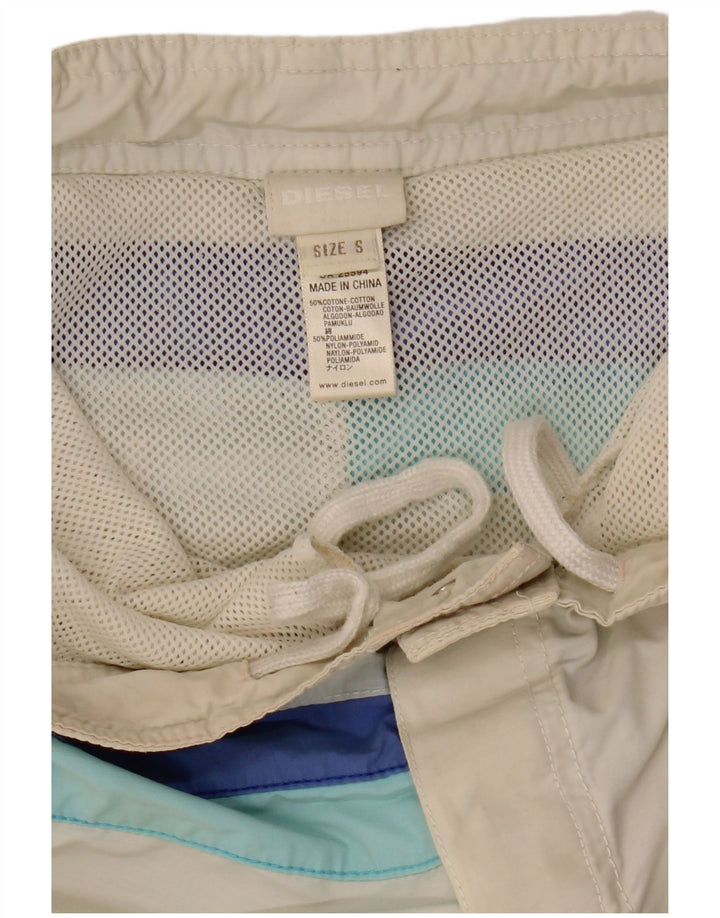 Мужские шорты для плавания DIESEL, маленькие хлопковые шорты в белую полоску