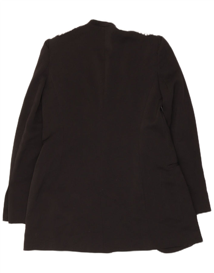 Женский открытый пиджак Zara UK 12, средний черный