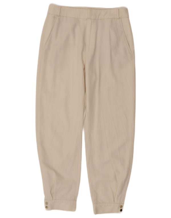 Женские брюки-чиносы Massimo Dutti для джоггеров EU 38 Small W28 L27 Белые