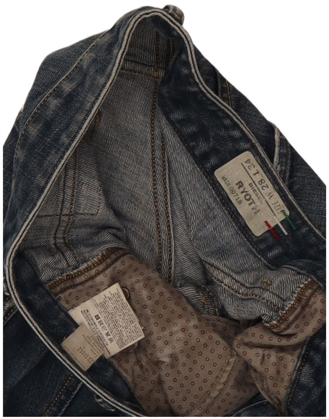 Женские джинсы Diesel Ryoth Bootcut W28 L30, синий хлопок
